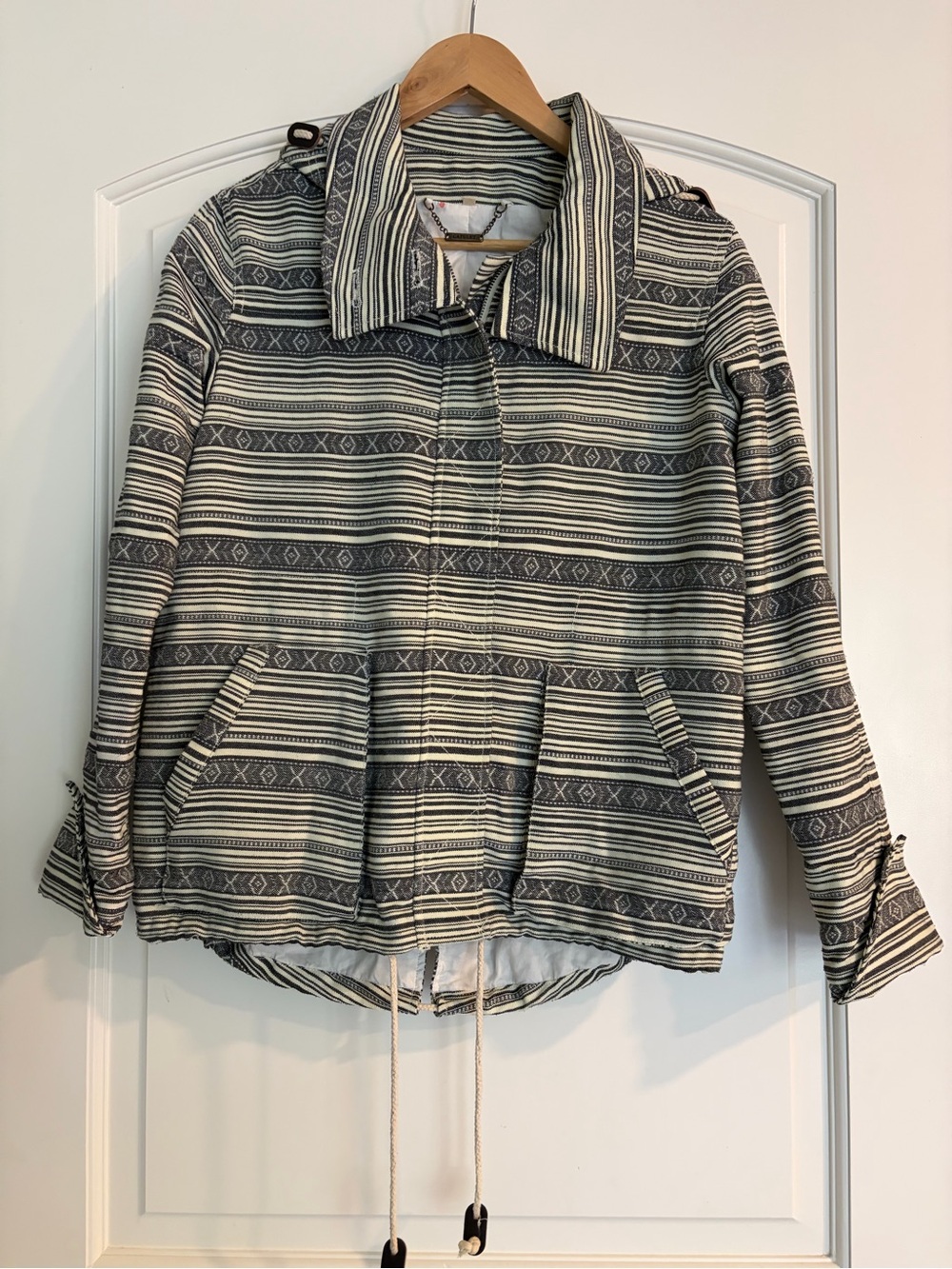 Anthropologie Capulet Fieldwalk Anorak Hooded Oversized Geometric Tribal Jacket